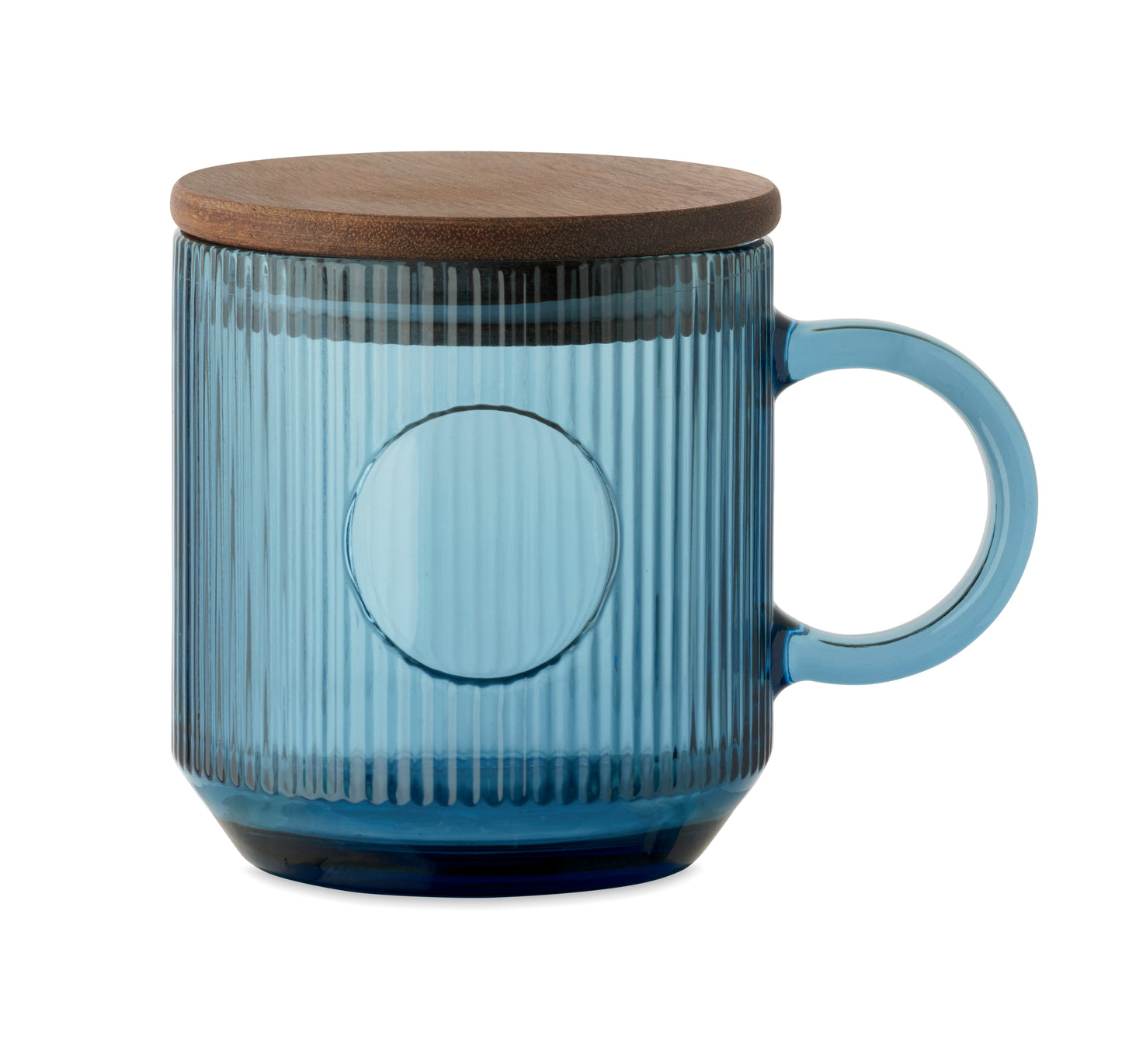 Trinkbecher mit Rillen-Optik und Deckel aus Akazienholz. Füllmenge: 300 ml. FSC®-certified |