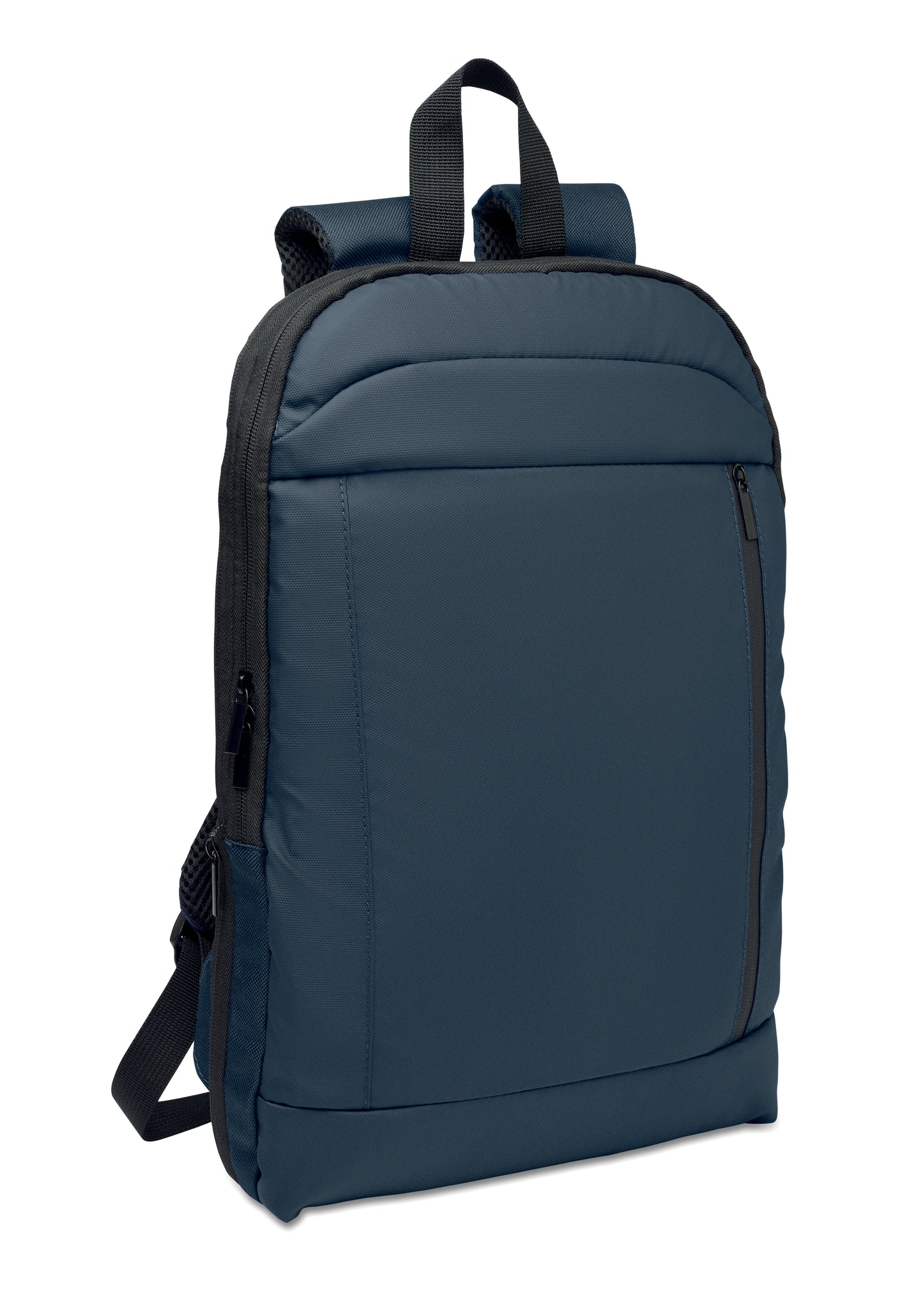 Erweiterbarer 16'' Laptop-Rucksack aus 600D RPET Polyester mit PU-Beschichtung. Gepolstertes Laptopfach versteckte