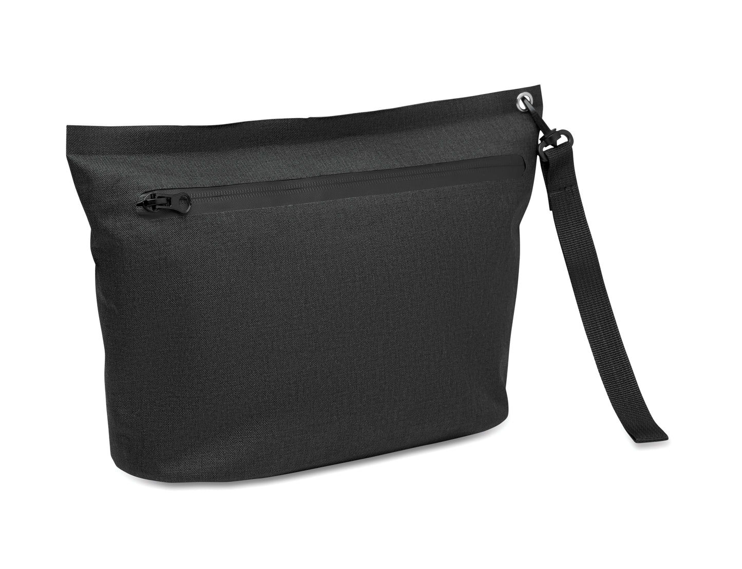 Tasche für persönliche Gegenstände oder Dokumente. 300D RPET und PVC-Beschichtung mit Trageschlaufe.