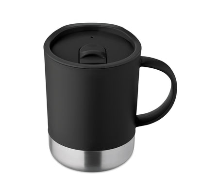 PP-Becher mit Boden aus (90 % recycelter Edelstahl und 10 % Edelstahl.