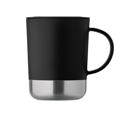 PP-Becher mit Boden aus (90 % recycelter Edelstahl und 10 % Edelstahl.