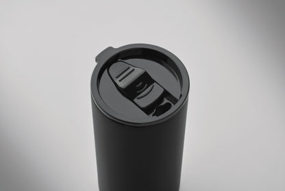2in1 Flasche aus Tritan mit doppelwandigem Trinkbecher aus recyceltem Edelstahl (90 %