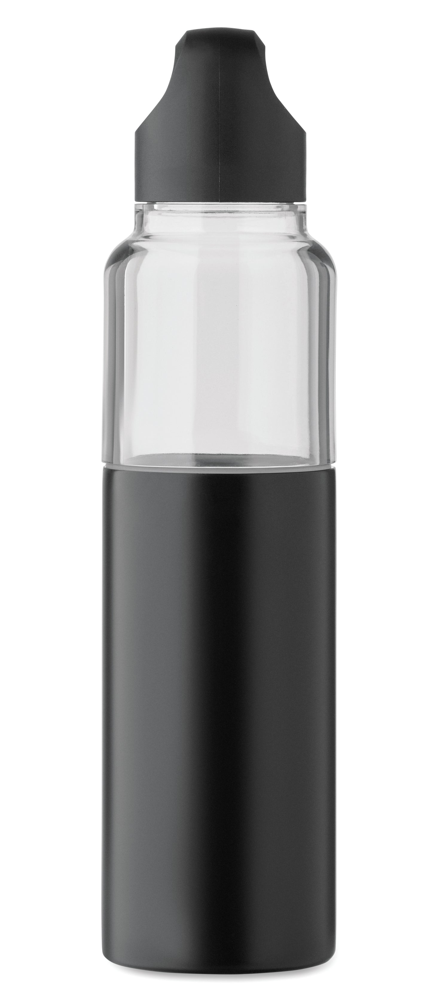 2in1 Flasche aus Tritan mit doppelwandigem Trinkbecher aus recyceltem Edelstahl (90 %