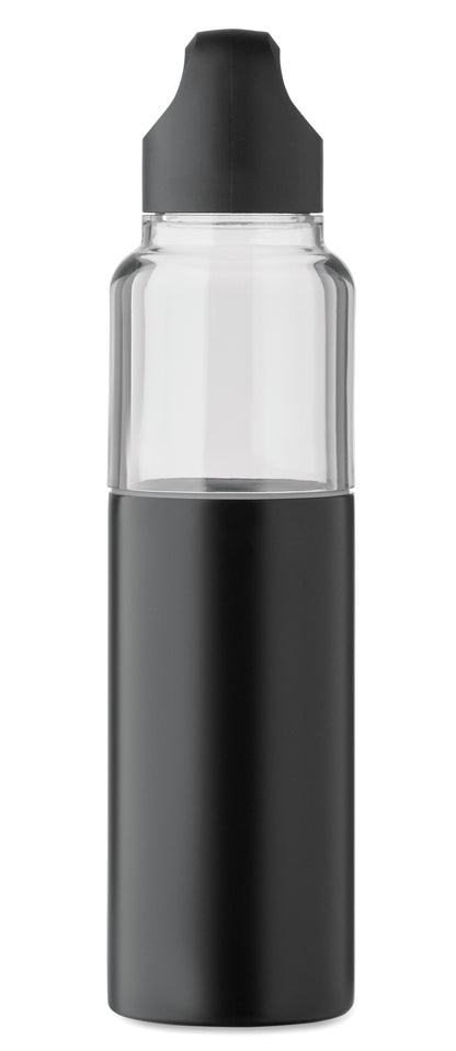 2in1 Flasche aus Tritan mit doppelwandigem Trinkbecher aus recyceltem Edelstahl (90 %