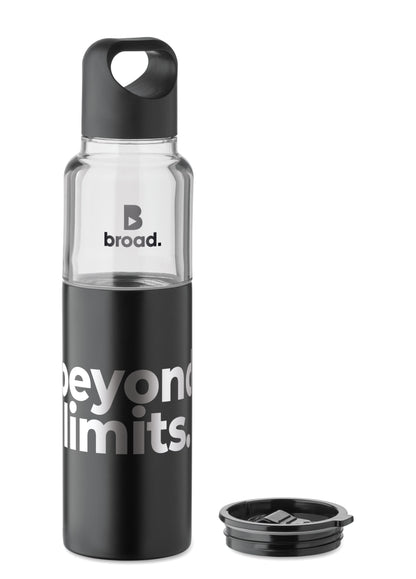 2in1 Flasche aus Tritan mit doppelwandigem Trinkbecher aus recyceltem Edelstahl (90 %