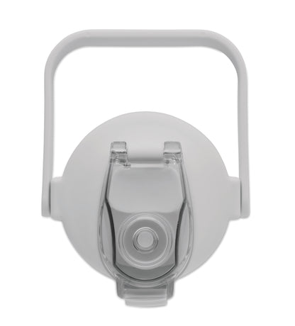 Trinkflasche aus RPET. Motivierende Zeitmarkierung einhändig zu öffnender Flip-Top-Deckel Trinkhalm Sicherheitsverschluss und