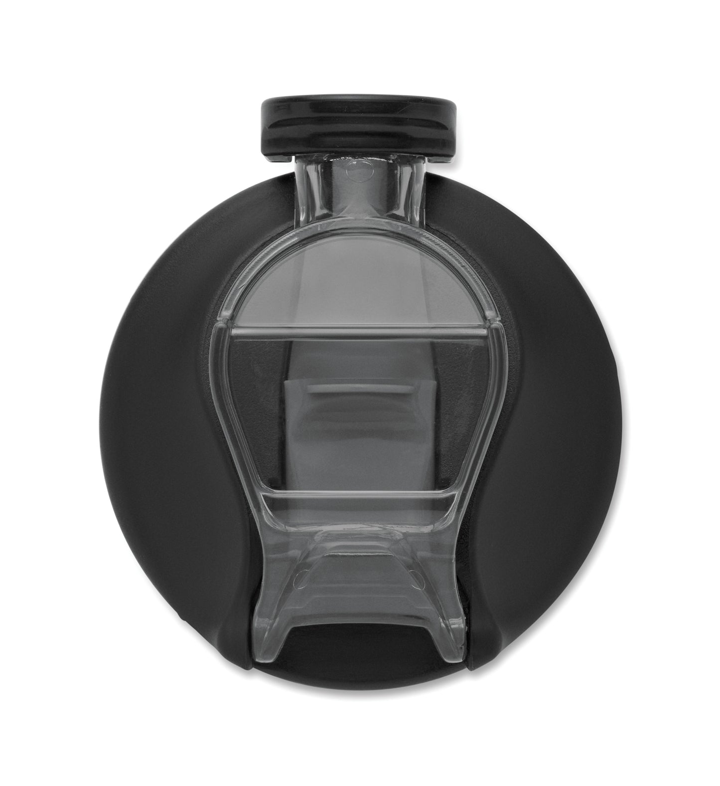 Trinkflasche aus RPET. Integrierter Trinkhalm weiches Silikonmundstück motivierende Zeitmarkierung einhändig zu öffnender