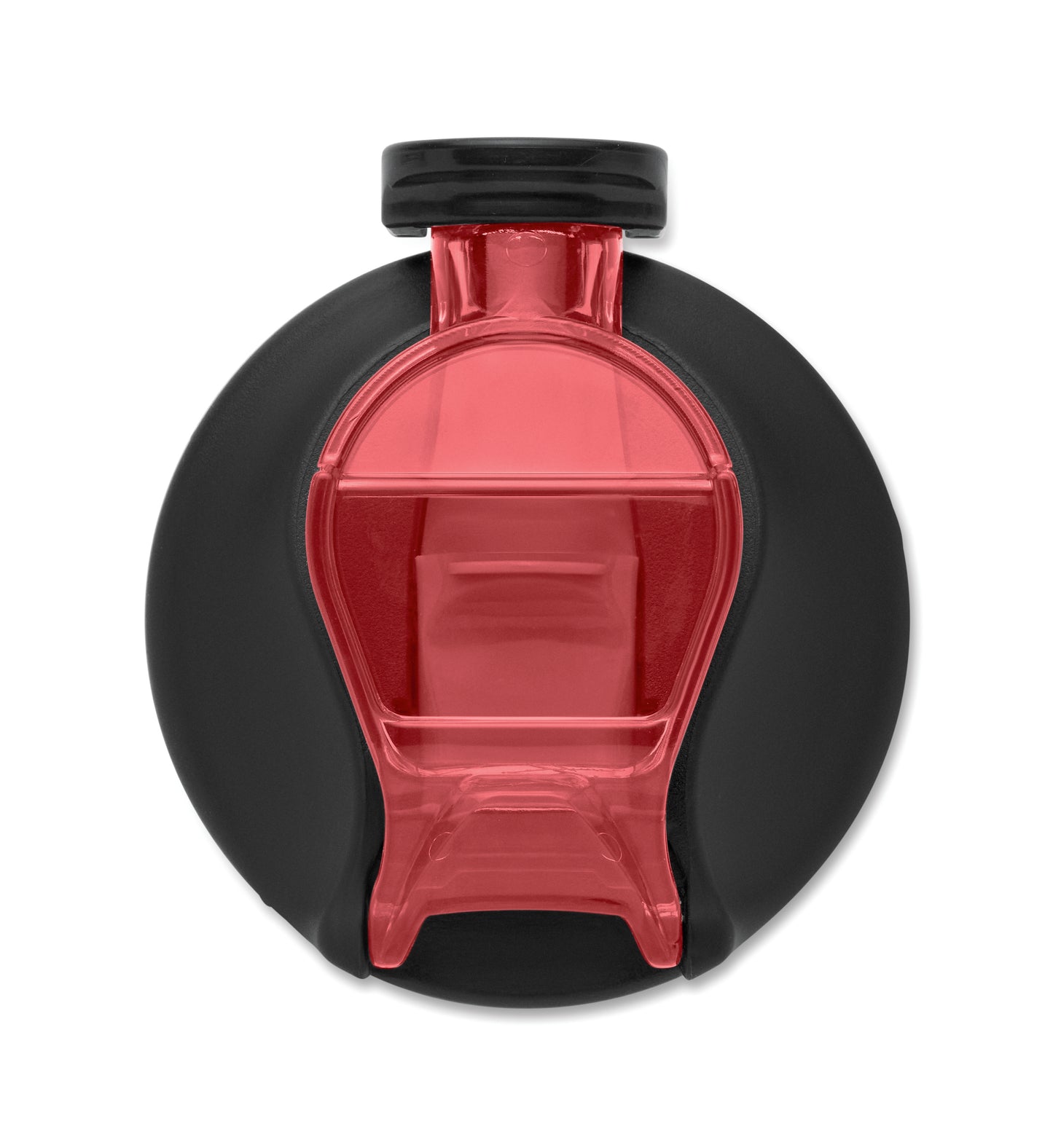 Trinkflasche aus RPET. Integrierter Trinkhalm weiches Silikonmundstück motivierende Zeitmarkierung einhändig zu öffnender