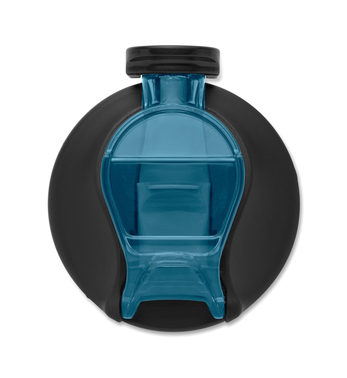 Trinkflasche aus RPET. Integrierter Trinkhalm weiches Silikonmundstück motivierende Zeitmarkierung einhändig zu öffnender