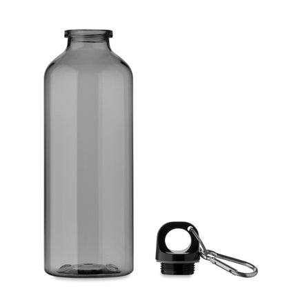 Trinkflasche aus RPET mit Karabiner. Füllmenge: 500 ml. Der Karabiner ist NICHT