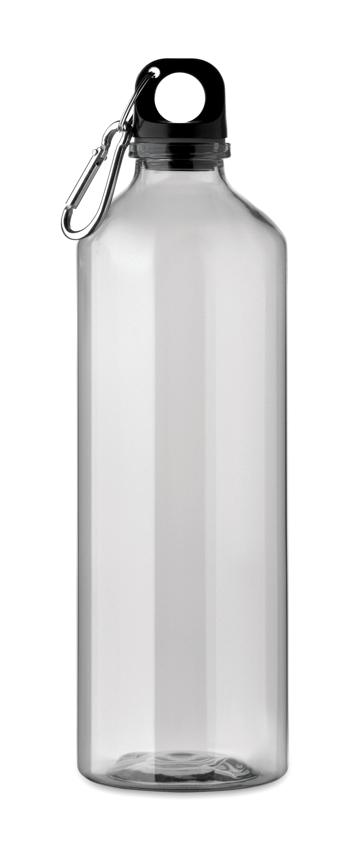 Trinkflasche aus RPET mit Karabiner. Füllmenge: 750 ml. Der Karabiner ist NICHT