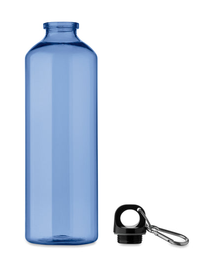 Trinkflasche aus RPET mit Karabiner. Füllmenge: 750 ml. Der Karabiner ist NICHT