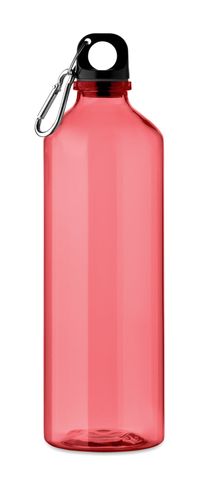 Trinkflasche aus RPET mit Karabiner. Füllmenge: 750 ml. Der Karabiner ist NICHT