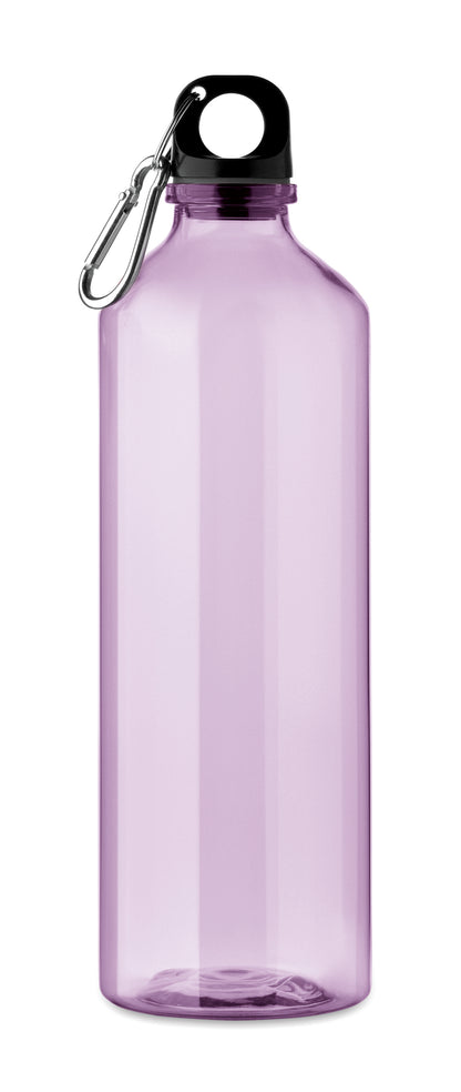 Trinkflasche aus RPET mit Karabiner. Füllmenge: 750 ml. Der Karabiner ist NICHT
