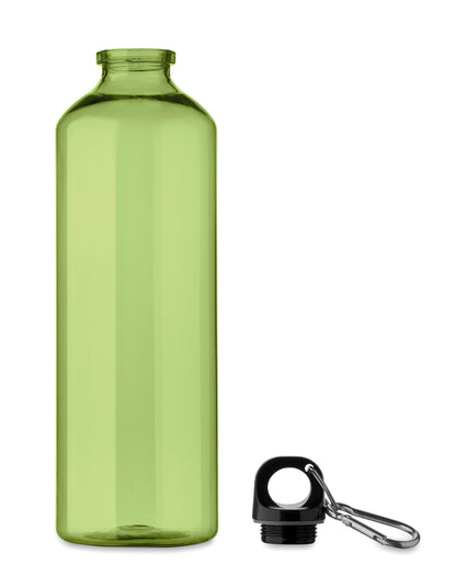 Trinkflasche aus RPET mit Karabiner. Füllmenge: 750 ml. Der Karabiner ist NICHT