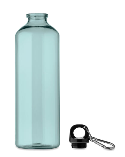 Trinkflasche aus RPET mit Karabiner. Füllmenge: 750 ml. Der Karabiner ist NICHT