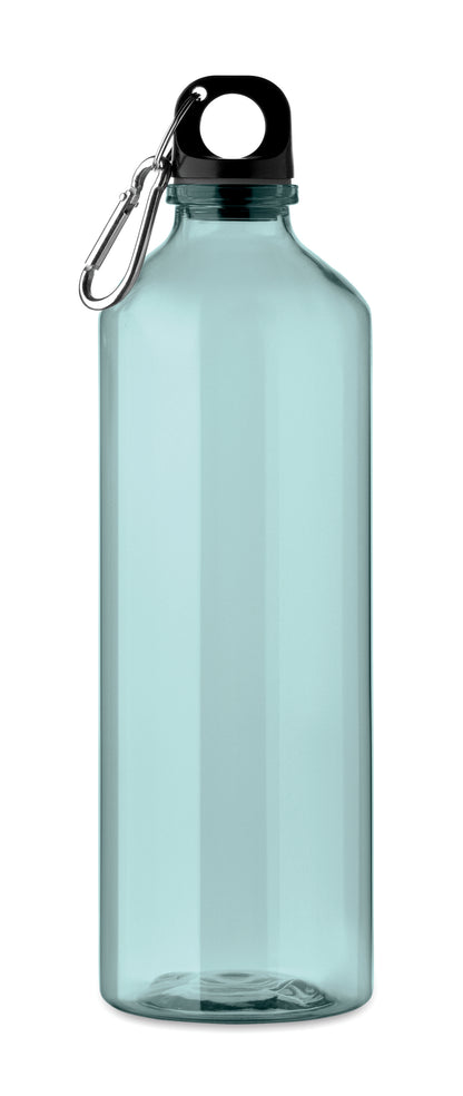 Trinkflasche aus RPET mit Karabiner. Füllmenge: 750 ml. Der Karabiner ist NICHT