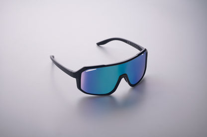 Sport-Sonnenbrille mit verspiegelten Gläsern. UV400-Schutz.