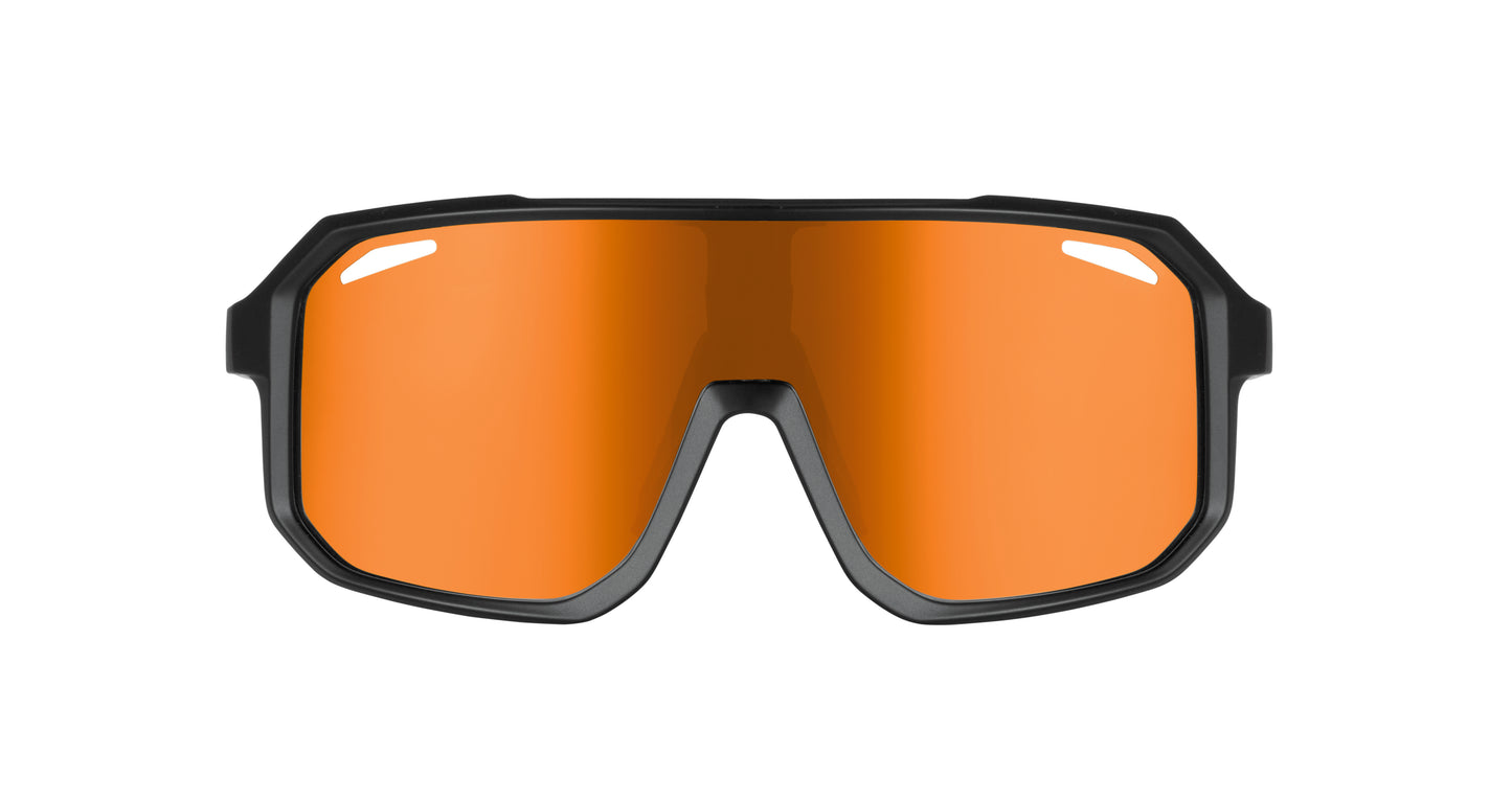 Sport-Sonnenbrille mit verspiegelten Gläsern. UV400-Schutz.