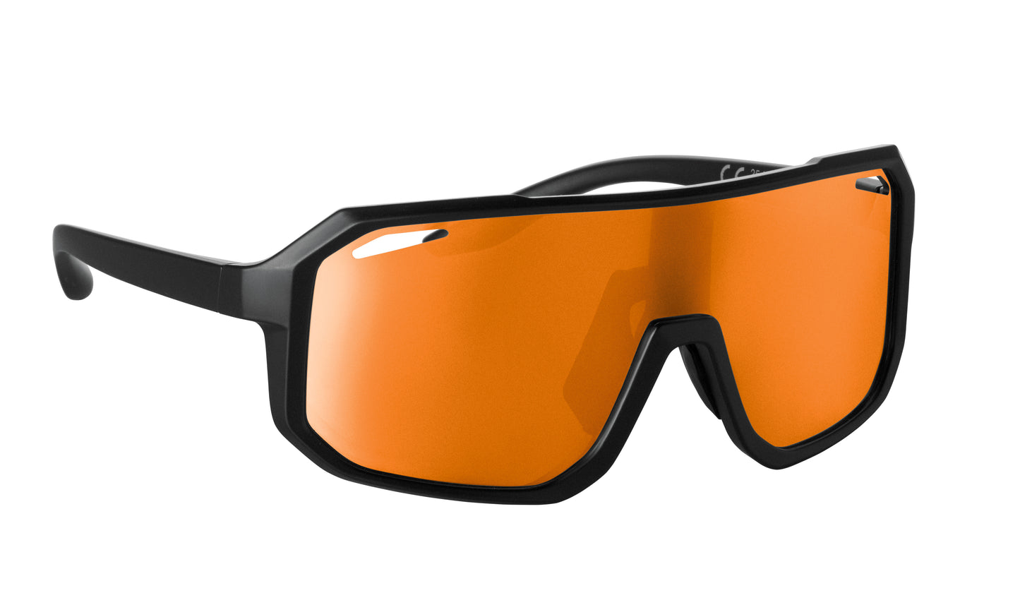 Sport-Sonnenbrille mit verspiegelten Gläsern. UV400-Schutz.