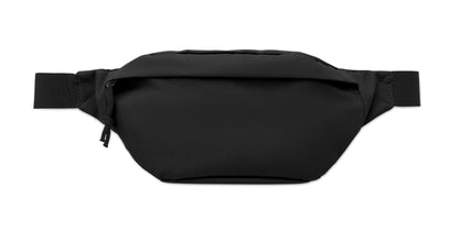 Gürteltasche aus 600D RPET-Polyester mit Reißverschluss-Hauptfach und verstecktem Reißverschlussfach auf der Rückseite.