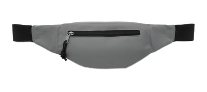 Gürteltasche aus 600D RPET-Polyester mit Reißverschluss-Hauptfach und verstecktem Reißverschlussfach auf der Rückseite.