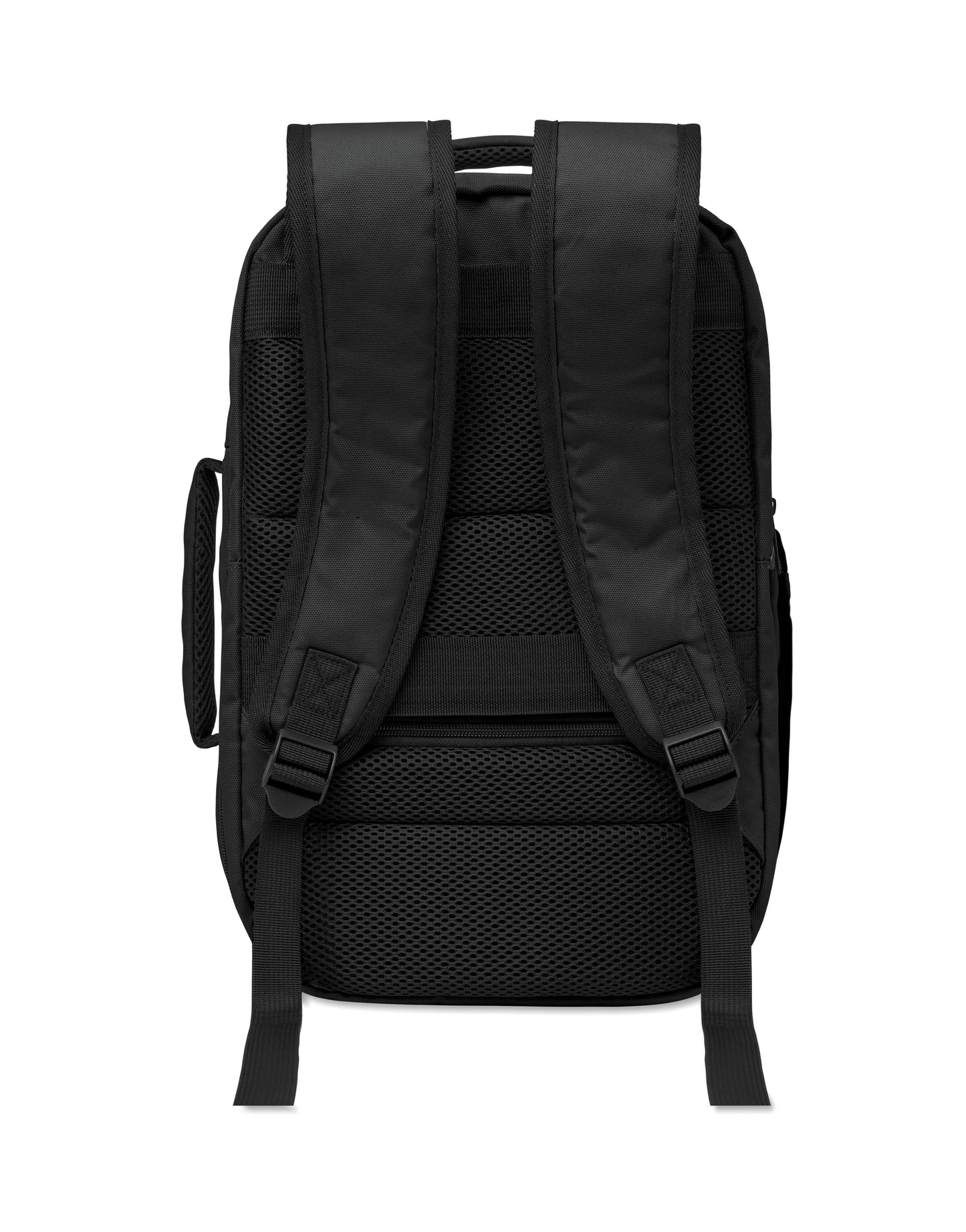Erweiterbarer Rucksack in Kabinengröße aus 600D RPET-Polyester. 180°-Öffnung. Hauptfach mit zwei Fächern