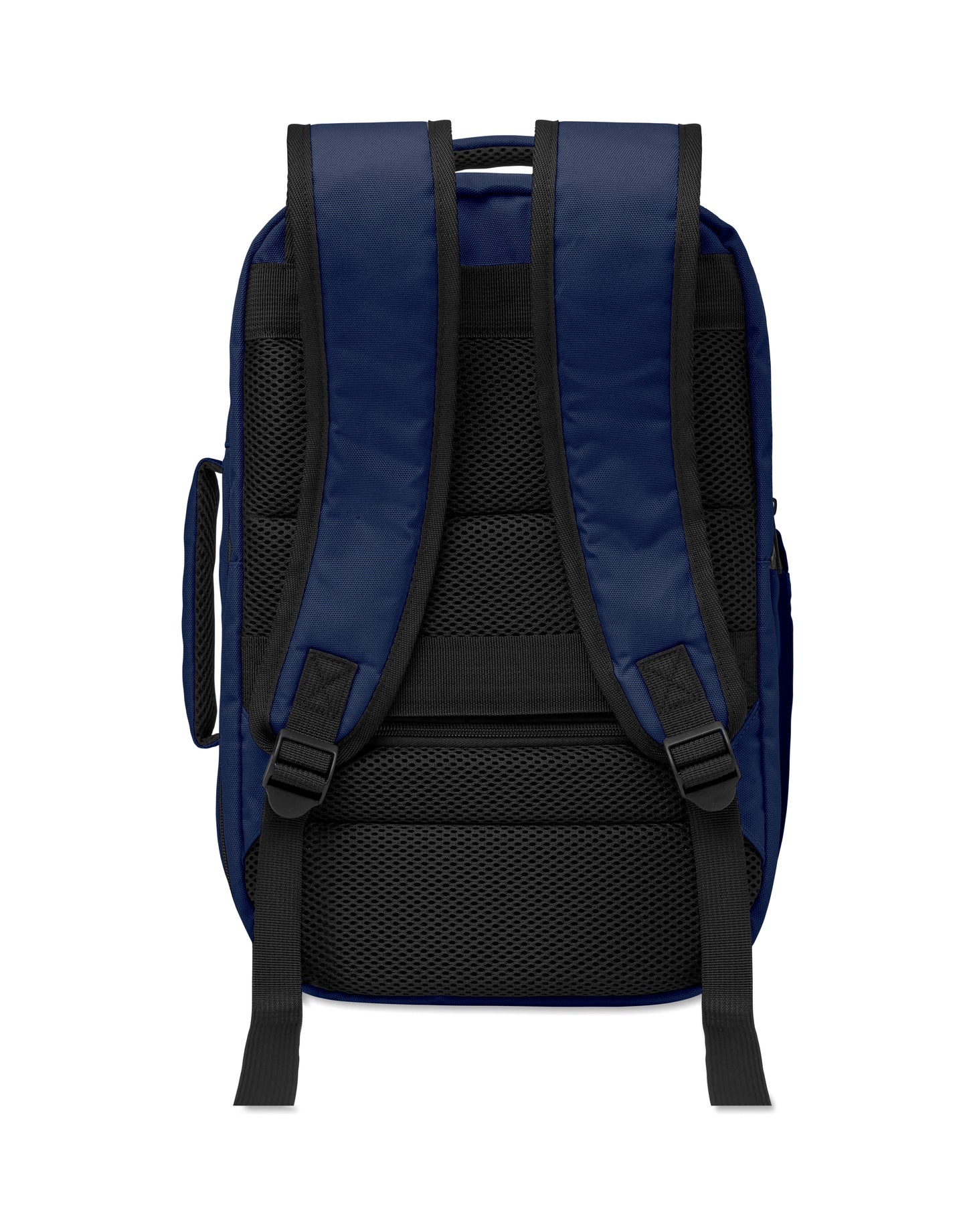 Erweiterbarer Rucksack in Kabinengröße aus 600D RPET-Polyester. 180°-Öffnung. Hauptfach mit zwei Fächern