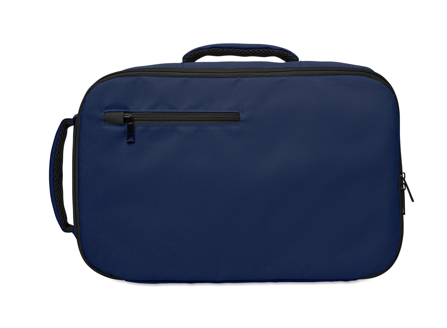 Erweiterbarer Rucksack in Kabinengröße aus 600D RPET-Polyester. 180°-Öffnung. Hauptfach mit zwei Fächern