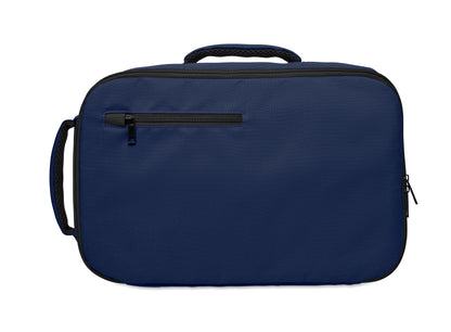 Erweiterbarer Rucksack in Kabinengröße aus 600D RPET-Polyester. 180°-Öffnung. Hauptfach mit zwei Fächern