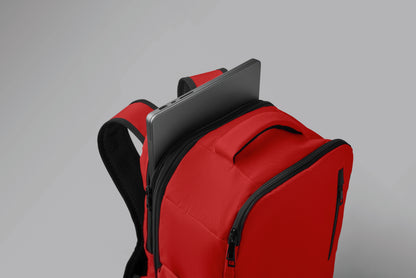 Erweiterbarer Rucksack in Kabinengröße aus 600D RPET-Polyester. 180°-Öffnung. Hauptfach mit zwei Fächern