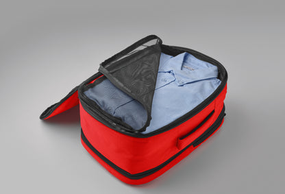Erweiterbarer Rucksack in Kabinengröße aus 600D RPET-Polyester. 180°-Öffnung. Hauptfach mit zwei Fächern