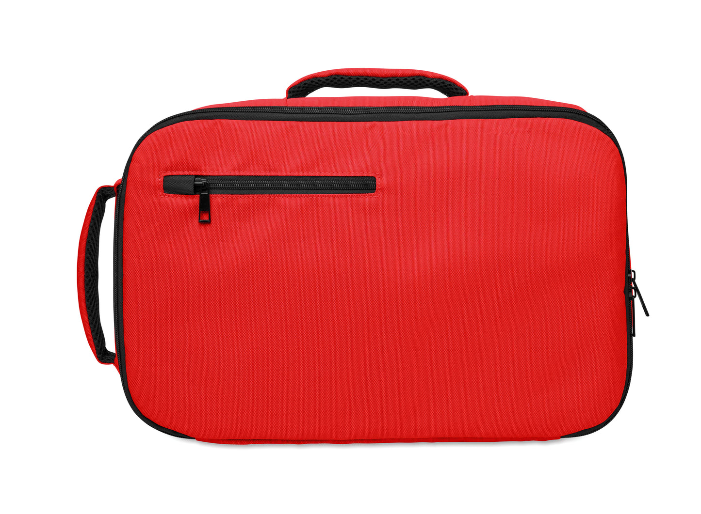 Erweiterbarer Rucksack in Kabinengröße aus 600D RPET-Polyester. 180°-Öffnung. Hauptfach mit zwei Fächern