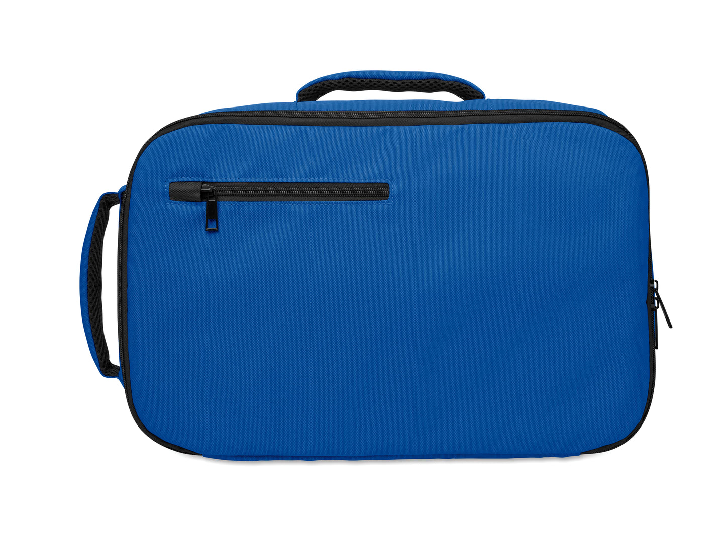 Erweiterbarer Rucksack in Kabinengröße aus 600D RPET-Polyester. 180°-Öffnung. Hauptfach mit zwei Fächern