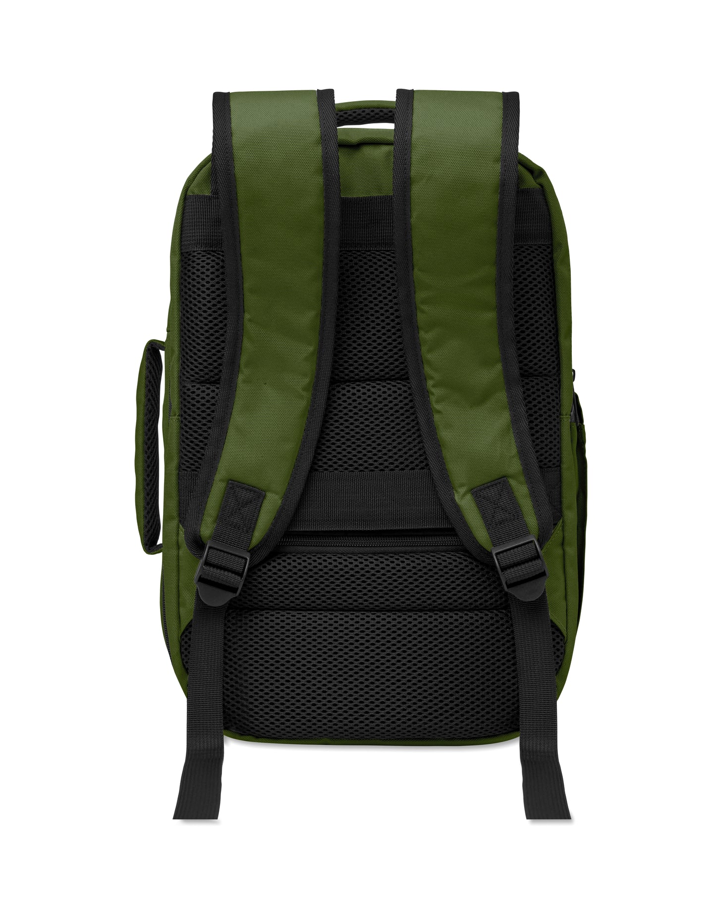 Erweiterbarer Rucksack in Kabinengröße aus 600D RPET-Polyester. 180°-Öffnung. Hauptfach mit zwei Fächern