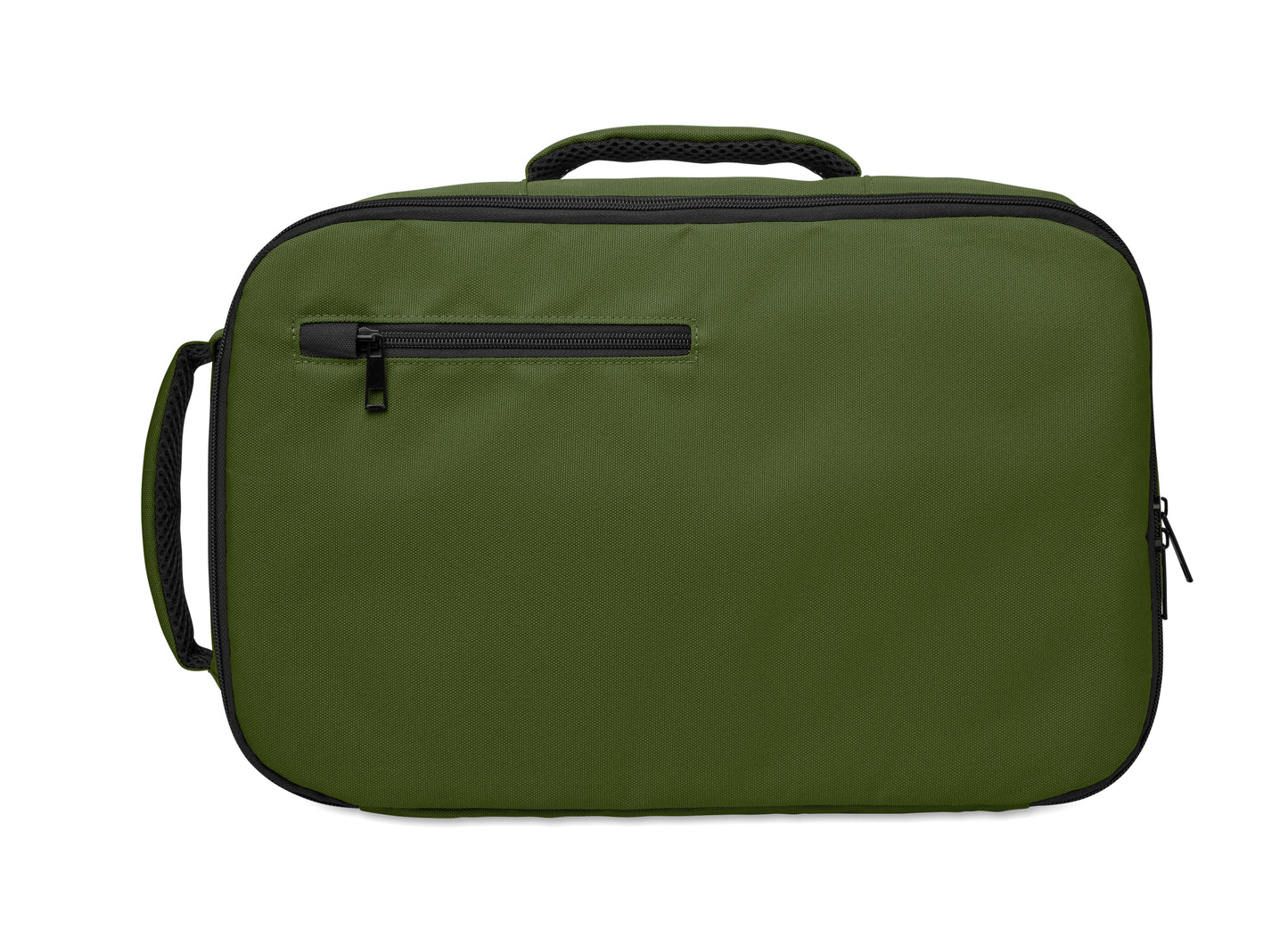Erweiterbarer Rucksack in Kabinengröße aus 600D RPET-Polyester. 180°-Öffnung. Hauptfach mit zwei Fächern