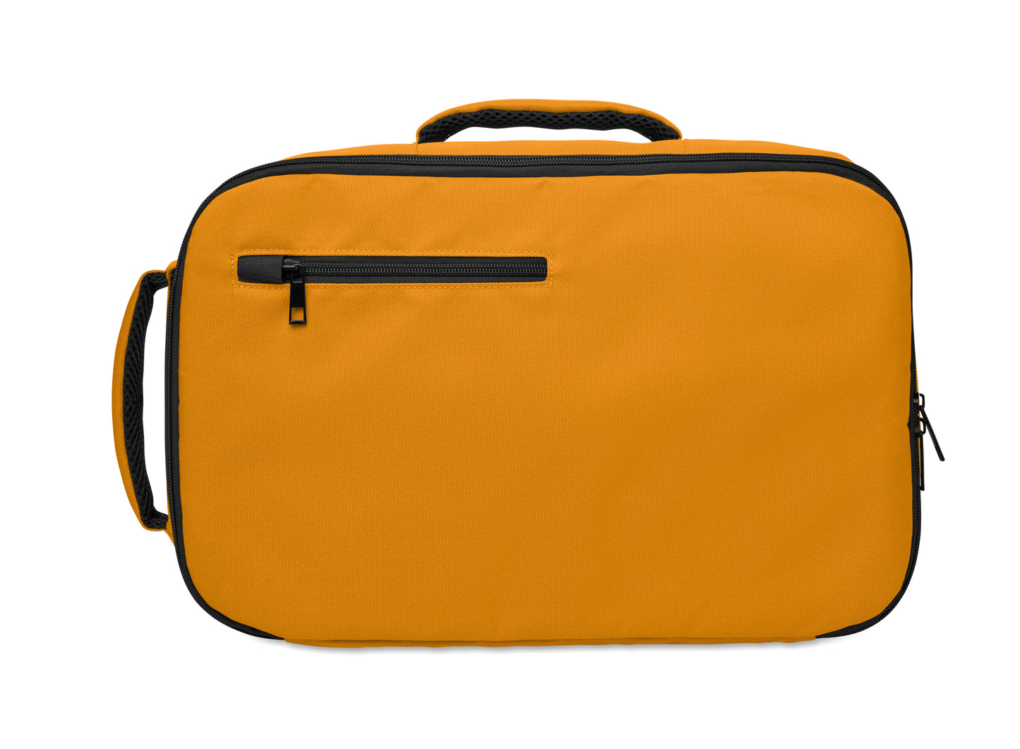 Erweiterbarer Rucksack in Kabinengröße aus 600D RPET-Polyester. 180°-Öffnung. Hauptfach mit zwei Fächern