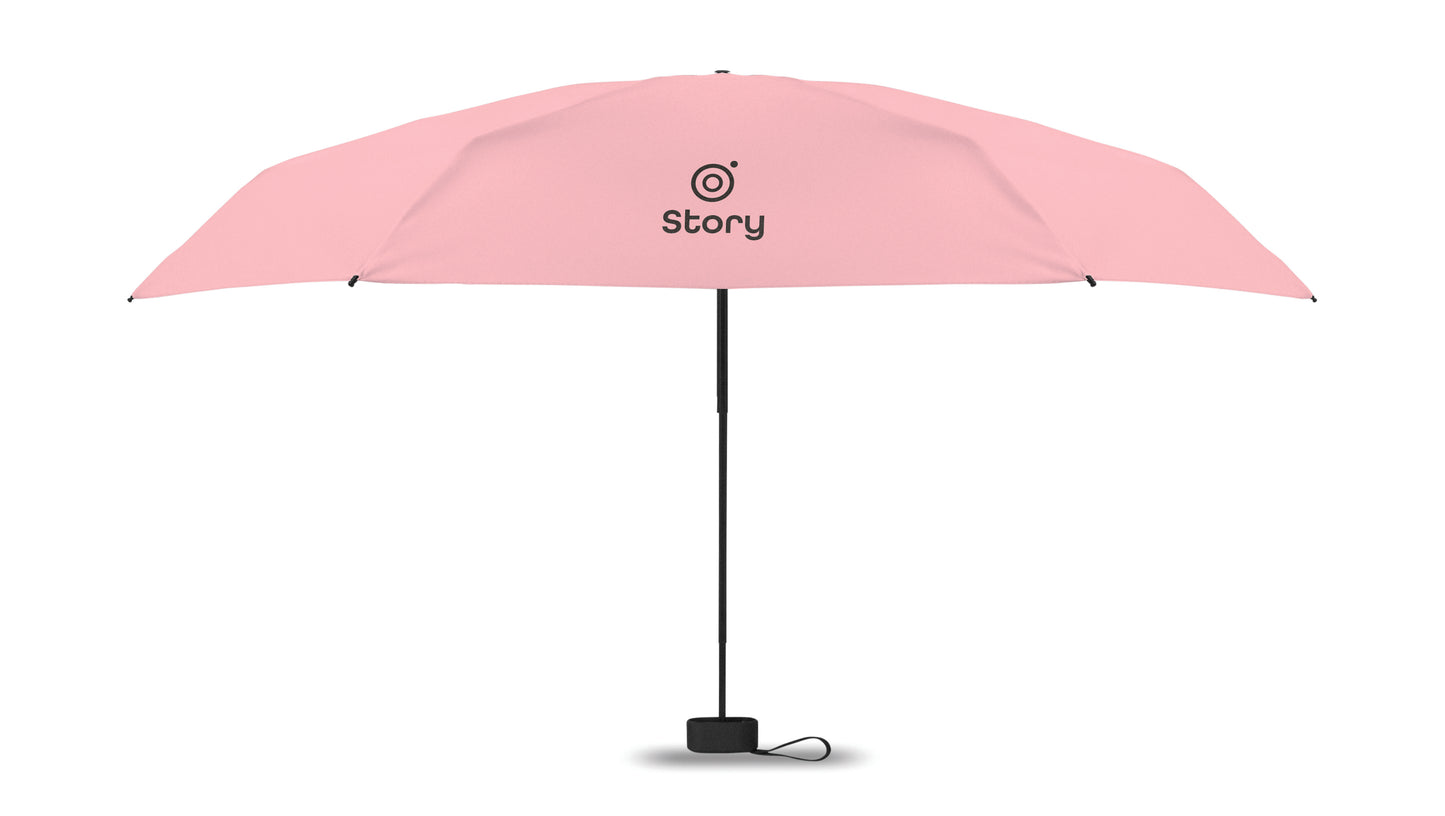 19'' Windproof Regenschirm aus 190T Pongee. 5-fach faltbar. Gestell aus Metall und