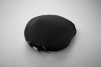 Flache Newsboy-Kappe aus 235 g/m² Baumwolle mit Metallverschluss.