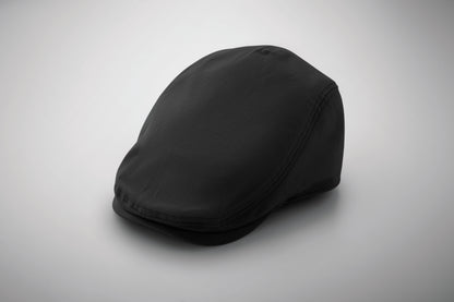 Flache Newsboy-Kappe aus 235 g/m² Baumwolle mit Metallverschluss.