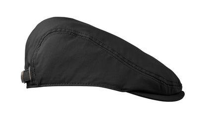 Flache Newsboy-Kappe aus 235 g/m² Baumwolle mit Metallverschluss.