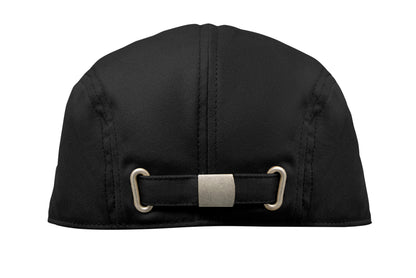 Flache Newsboy-Kappe aus 235 g/m² Baumwolle mit Metallverschluss.