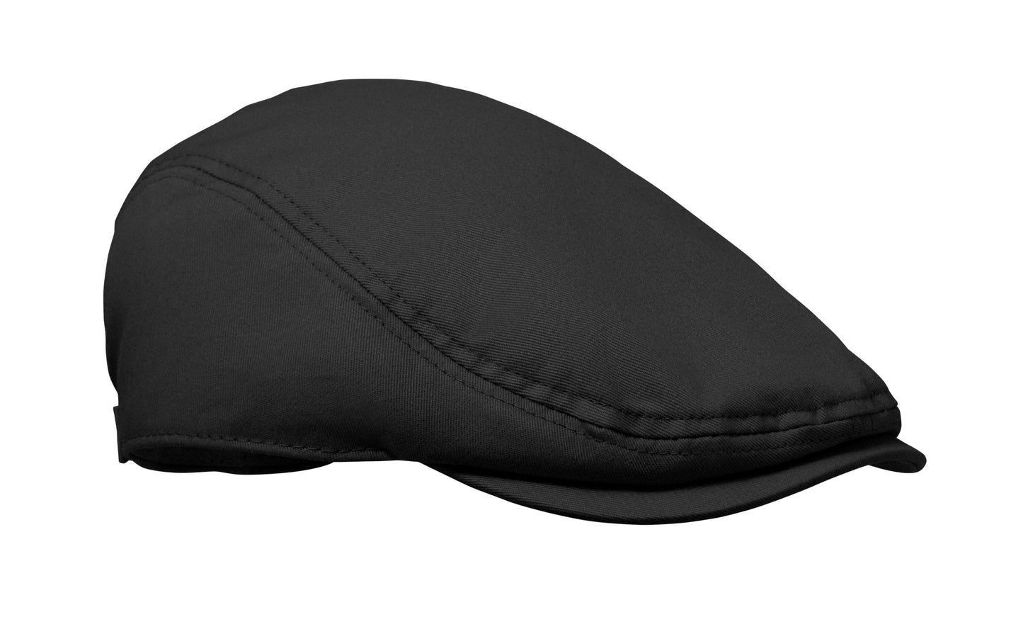 Flache Newsboy-Kappe aus 235 g/m² Baumwolle mit Metallverschluss.