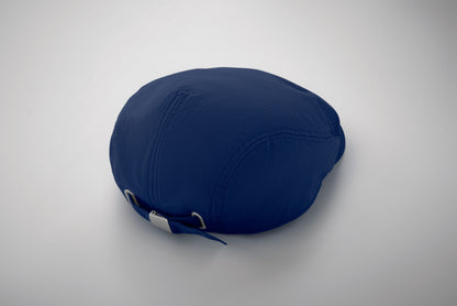 Flache Newsboy-Kappe aus 235 g/m² Baumwolle mit Metallverschluss.
