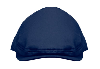 Flache Newsboy-Kappe aus 235 g/m² Baumwolle mit Metallverschluss.