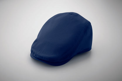 Flache Newsboy-Kappe aus 235 g/m² Baumwolle mit Metallverschluss.