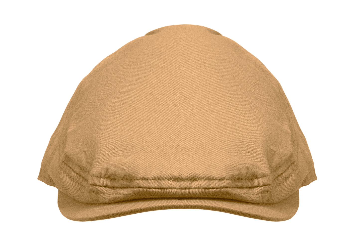 Flache Newsboy-Kappe aus 235 g/m² Baumwolle mit Metallverschluss.
