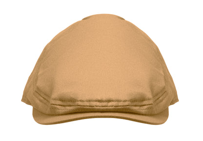 Flache Newsboy-Kappe aus 235 g/m² Baumwolle mit Metallverschluss.