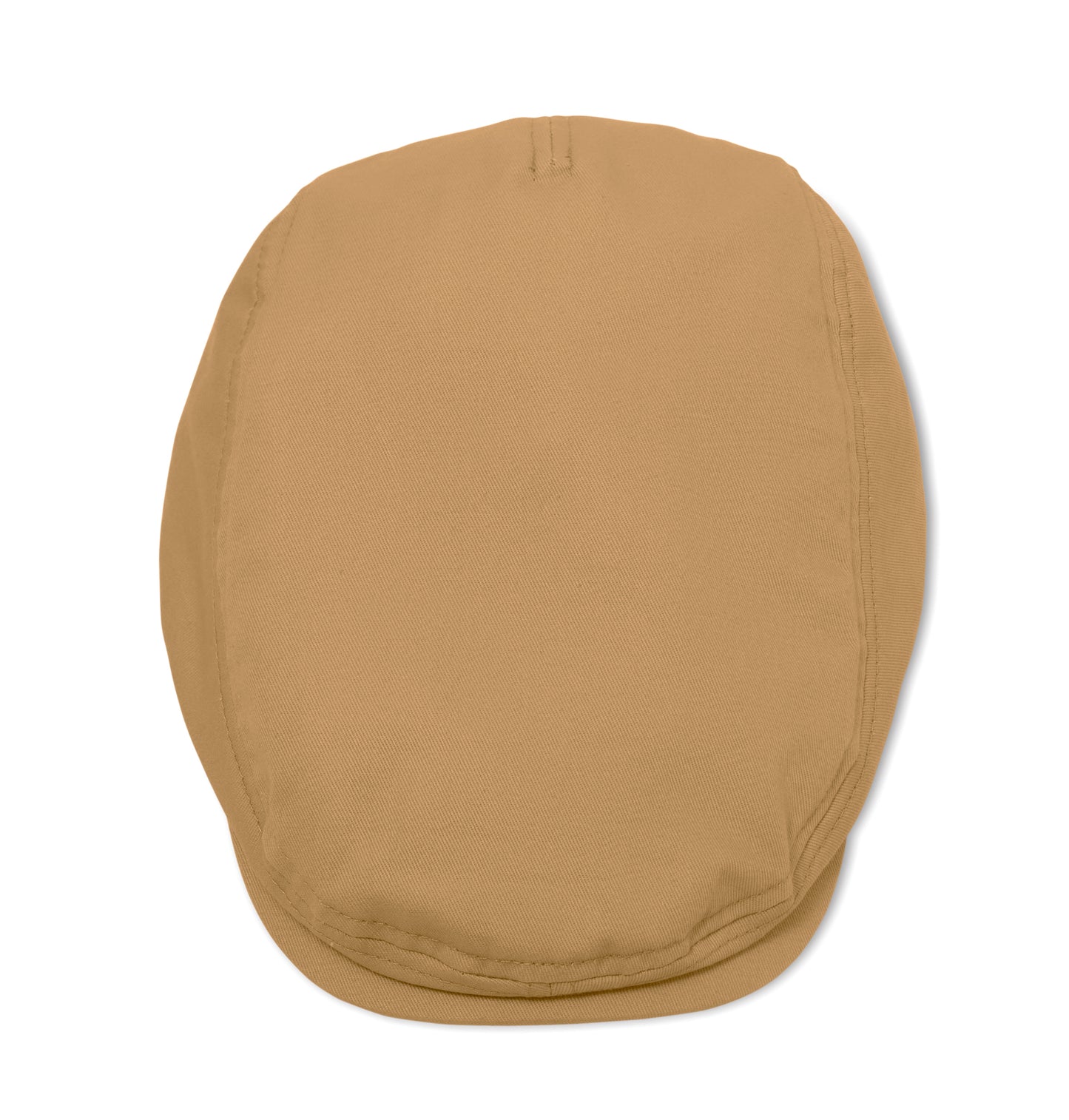 Flache Newsboy-Kappe aus 235 g/m² Baumwolle mit Metallverschluss.