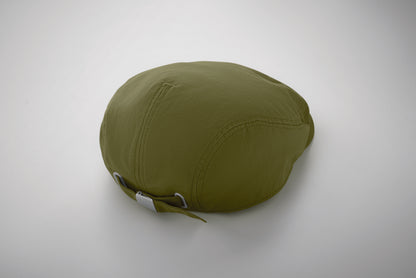 Flache Newsboy-Kappe aus 235 g/m² Baumwolle mit Metallverschluss.
